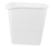 Hemobllo Poubelle sans Couvercle pour Cuisine et Salle de Bain Conteneur de Déchets Économisant Rectangulaire Pratique Blanc