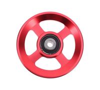 Hemobllo Poulie de Fitness Alliage Aluminium Rouge Roue de Remplacement Robuste pour Équipement de Musculation Fonctionnement Silencieux et Support Haute Charge