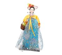 Hemobllo Poupée Coréenne Hanbok Artisanat Traditionnel Décoration Bureau Souvenir Cadeau Culture Coréenne