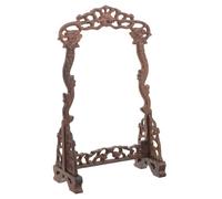 Hemobllo Présentoir à Bijoux en Bois, Support Suspendu Double Dragon pour Colliers et Bracelets, Organiseur Décoratif pour Bureau et Vitrine, Rangement Sécurisé pour Jade et Pendentifs