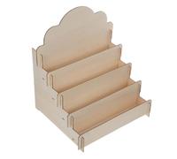 Hemobllo Présentoir à Cartes Bois avec Design élégant, Support Multi-Niveaux pour Cartes Postales et Flyers, adapté pour Bureaux et espaces de Travail