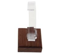 Hemobllo Présentoir à Montres en Noyer Noir Support Transparent de C Organisateur Multifonctionnel pour Montres et Bracelets Rangement Élégant pour Bureau ou Vitrine 1 Pièce