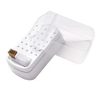 Hemobllo Présentoir De Forets à Clous Boîte De Rangement Transparente 30 Trous Pour Têtes De Polissage Manucure Usage Professionnel Et Domestique Brosse De Nettoyage