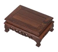 Hemobllo Présentoir en Bois Massif en Bois de Poulet Socle Rectangulaire 195 X 125 X 8 CM Support Surélevé pour Pots de Fleurs Théières et Plantes D’Intérieur Piédestal pour Plantes