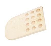 Hemobllo Présentoir Pour Huiles Essentielles Support Flacons 12 Emplacements En Bois Naturel Organiseur Rangement Bureau Sécurisé