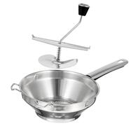 Hemobllo Presse-purée Inox Manuel Acier Inoxydable Moulin à Purée Professionnel pour Pommes de Terre et Légumes Outil de Cuisine Pratique
