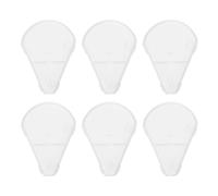 Hemobllo Protecteur 6 Pinceaux pour Maquillage Abs Blanc de en Léger Pièces, Couverture de Tête pour Pinceaux Highlighter, Rôle Décoratif et Lors Rangement