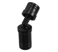 Hemobllo Protection Filetage Joint Queue de Billard Dents Noire Capuchon Protecteur Léger et Portable pour Queue de Billard Compatible Large