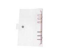 Hemobllo Protège-cahier Transparent PVC avec Bouton-pression Protège-documents pour Étudiants Bureau et Voyage Carnet et Pratique