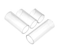 Hemobllo Protège-Doigts pour Guitare en Verre Transparent Lot de 4 set de Slides Accessoires pour Guitare Électrique et Acoustique Slide Portable pour Sustain et Justesse Optimale