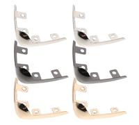 Hemobllo Protège-Orteils Pointus Métalliques pour Talons Hauts, Embouts de Talons Résistants en Métal, Lot de 3 Paires en Or, Argenté et Gris, Accessoires pour Réparation et Protection