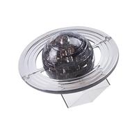 Hemobllo Puzzle 3D Saturne 40 Pièces en Cristal Noir Éducatif D’Éveil pour Garçon et Filles Modèle Décoratif Stimulant Coordination Œil-Main Présent Anniversaire Créatif et Ludique