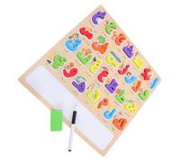 Hemobllo Puzzle Alphabet Arabe Bois pour Garçon Fille Jeu Éducatif Montessori Apprentissage Lettres Arabes Éveil Ludique pour Garçons et Filles