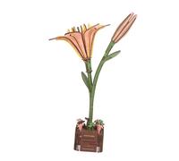 Hemobllo Puzzle Bois Bouquet de Lys Kit DIY Puzzle Botanique pour Adultes Jeu de Construction Précis et Élégant pour Décoration Maison et Cadeau