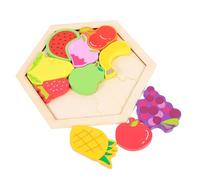 Hemobllo Puzzle Bois pour Garçon Fille Jeu Association Cognitive Jouet Apprentissage Précoce avec Formes