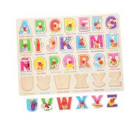 Hemobllo Puzzle Éducatif Bois Espagnol Planche Pédagogique pour Garçon Fille Montessori Déveil Cognitif Apprentissage des Lettres et Chiffres Jeu et Réutilisable pour Tout Petits