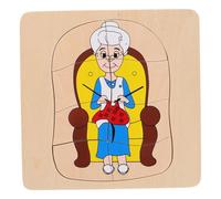 Hemobllo Puzzle en Bois Multicouches Éducatif Garçon Et Filles Cycle De Vie Féminin 3D en Bois Naturel Montessori Apprentissage Ludique Développement Cognitif Jeu Éducatif Éveil Pédagogique Solide