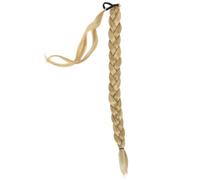 Hemobllo Queue de Cheval Tressée Longue Extension Cheveux Synthétiques Chic pour Cosplay Fête Carnaval Perruque Tresse Élastique Polyvalente Femme Couleur Aléatoire Couleur Aléatoire