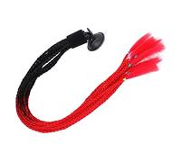Hemobllo Queue De Cheval Tressée Noire Et Rouge Pour Casque De Moto Décoration Casque Moto Accessoire Tresse Synthétique Adaptée à La Plupart Des Postiche Tressée Fausse Style Unique Et Solide