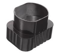 Hemobllo Raccord de Gouttière Carrée à Sortie Ronde vers Connecteur pour Descente Eau Pluviale Adaptateur Extérieur Antidébordement pour Système de Drainage
