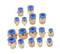 Hemobllo Raccord Pneumatique Rapide Connecteurs Droits pour Tuyaux Air Compatible Compresseur et Nettoyeur Haute Pression Installation Facile sans Fuite