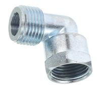 Hemobllo Raccord pour Cuisinière à Gaz 4 Points Filetage Interne, Adaptateur Coudé Réglable pour Tuyau de Poêle, Connecteur Robuste pour Branchement Gaz Propane, Accessoires Plomberie