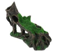 Hemobllo Racine d'arbre Artificielle Habitat D'aquarium en Résine Trou d'arbre Creux Décor Aquarium Cachette Poisson Design Réaliste Compatible Eau Douce Et Eau Salée