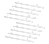 Hemobllo Rail de Bande d'Affichage PVC 10 Pièces Lot Résistant Fixation pour Affiches et Cadres Suspendus en Centre Commercial