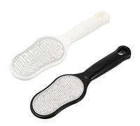 Hemobllo Râpe à Callosités pour Enlever la Peau Morte pour Pédicure en Acier Inoxydable, Lot de 2pcs avec Couvercles, Outil Ergonomique et Soigner Pieds