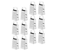 Hemobllo Râpe à Fromage avec Trancheuse à Légumes 12 Pièces en Acier Inoxydable Argenté, Mini Broyeur Portable et Découpe Uniforme Cuisine Professionnelle