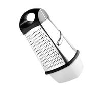 Hemobllo Râpe Légumes Inox Faces Multifonction Manuelle avec Poignée Coupe Carottes Concombre Pomme de Terre Résistante et Facile à Utiliser