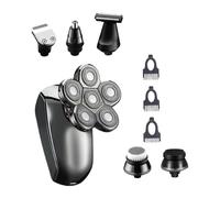 Hemobllo Rasoir Électrique Rechargeable Étanche avec Six Têtes Multifonctions pour Hommes Tondeuse Portable et pour Visage et Cheveux Usage Domestique et Voyage