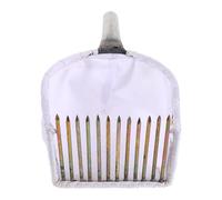 Hemobllo Râteau Cueilleur de Myrtilles en Fer avec Poignée Ergonomique Panier de Récolte en Tissu Outil Portable pour Cueillette de Baies Pelle à Baies pour Vergers et Jardinage