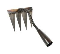 Hemobllo Râteau de Jardin Multifonctionnel Acier Outil de Désherbage Labour pour Assouplir Sol pour Plantes Vivaces et Annuelles Outil Agricole Durable pour de Jardinage