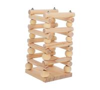 Hemobllo Râtelier Bois pour Alimentation De Animal Support Multifonctionnel pour Lapin Cochon Hamster Et Chinchilla pour Foin Et Couleur Bois Naturel