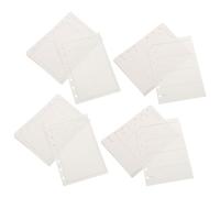 Hemobllo Recharges A6 pour Agenda Perforées 6 Trous Papier Intérieur Ligné Non Daté Lot de 4 Carnets Pages Hebdomadaires et Mensuelles Adaptées pour Classeurs Bureau École et Voyage