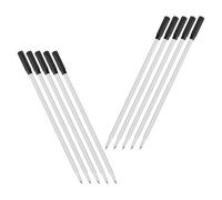 Hemobllo Recharges pour Stylos à Bille Universelles 100 Pièces Encre Noire à Séchage Rapide Pointe Moyenne Tube Métallique Robuste Fournitures de Bureau pour Écriture Fluide