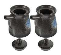 Hemobllo Récipient de Sauce Soja et Vinaigre en Céramique 2 Pièces Nettoyage Facile Cuisine et Service de Sushi