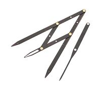 Hemobllo Règle à Sourcils Professionnelle en Acier Inoxydable 1pc Mesure à Trois Points et Ratio Doré, Outil Portable pour Positionnement Précis des Sourcils