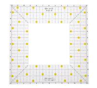 Hemobllo Règle Carrée de Couture Légère pour Patchwork et Quilting Facile à Utiliser pour Débutants et Tailleurs