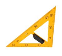 Hemobllo Règle d'enseignement Enseigner le dessin d'une équerre triangulaire 45° et 60° magnétique en plastique jaune pour fournitures scolaires et usage en classe sur tableau noir et