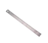 Hemobllo Règle Métal Acier Inoxydable Double Face Droite avec Échelle de Conversion pour Couture et Dessin Règle de Mesure Précise et Flexible pour Bricolage et Industrie