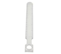 Hemobllo Règle Plastique Rigide avec Échelle Centimétrique et Loupe Outil de Mesure Multifonction Léger pour Dessin et Modélisme