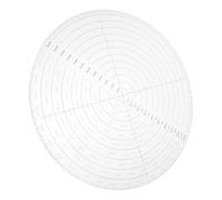 Hemobllo Règle Ronde en Acrylique pour Couture Multifonction Marquages Clairs, pour Patchwork et Dessin Précis, Gabarit de Couture Circulaire Pratique