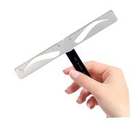Hemobllo Règle Sourcils Professionnel Pochoir Réutilisable à Trois Points Outil de Dessin pour Mesurer et Équilibrer Sourcils Adapté Débutants et Maquilleurs