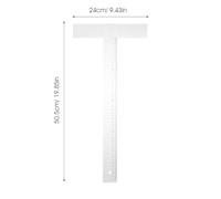 Hemobllo Règle T Carrée Pour Dessin Technique Outil De Mesure Précise Pour Artisanat Bricolage Avec Guide Parallèle Léger