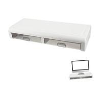 Hemobllo Rehausseur D'écran Réduisant la Pression Cervicale et Dorsale en Plastique avec Tiroir Noir Support Ergonomique pour Ordinateur pour Bureau et Ordinateur Portable