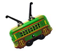 Hemobllo Remonter en Fer Vintage Tramway Décoratif Vert Compact Mécanique pour Loisirs Créatifs et Collection Présent Garçon et Filles et Activité Familiale