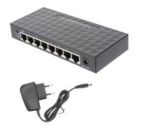 Hemobllo Répartiteur Ethernet Ports Mbps Noir Adaptateur Switch Plug and Play Reconnaissance Intelligente et Compatible LAN pour Bureau et Maison