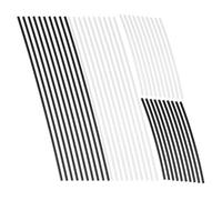 Hemobllo Repères Latéraux pour Manche Guitare 40 Pcs Noir et Blanc, Points D'incrustation 1,5 Mm X 50 Mm et 1,5 Mm X 100 Mm, Marqueurs à Point Incrusté pour Guitare Couleur Aléatoire